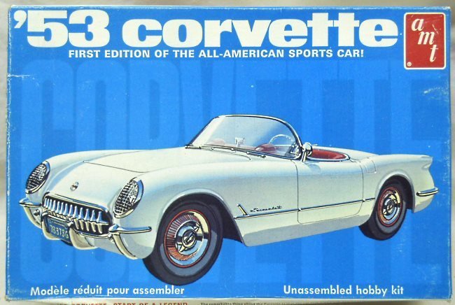 AMT 1/25 1953 Chevrolet Corvette Roadster, T310 plastic model kit